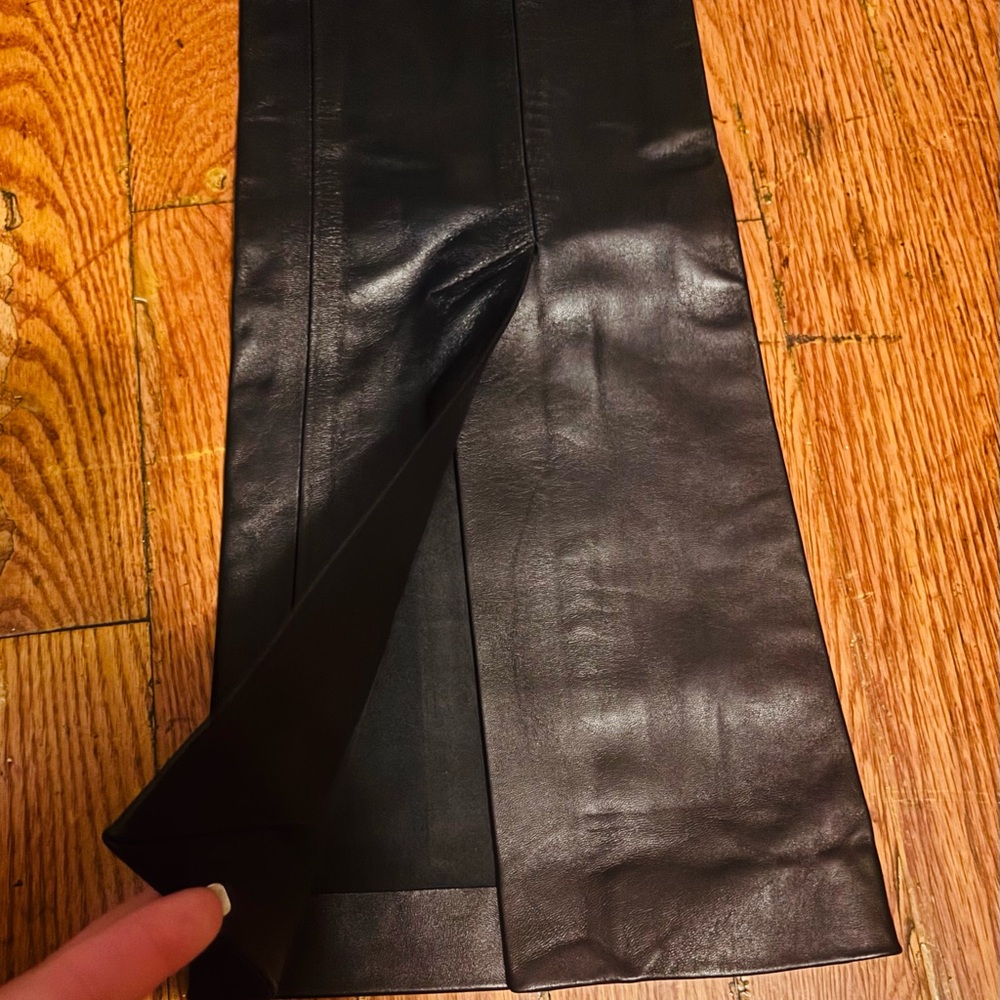 Off-White Black Leather Trousers - Picture 5 of 13